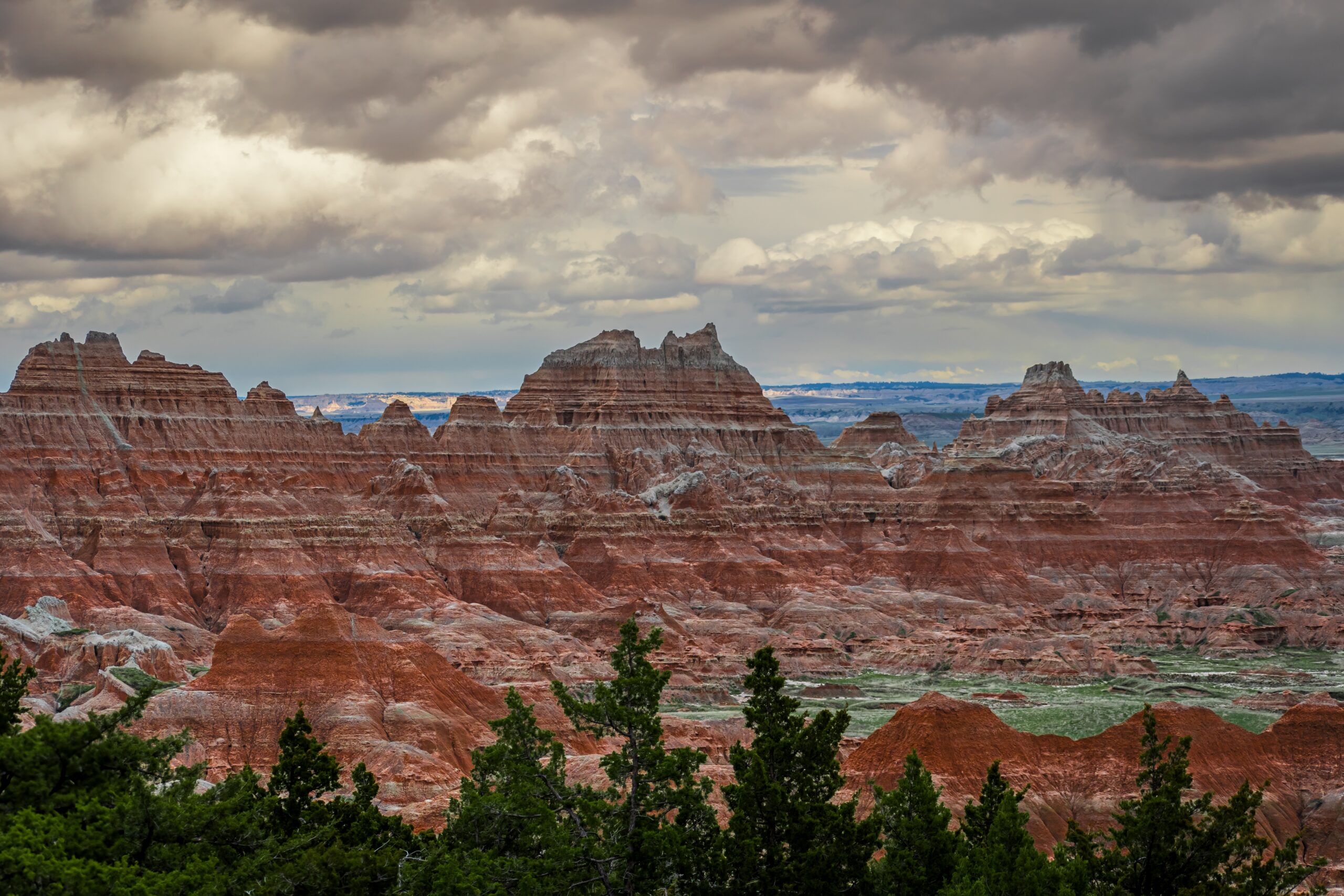 Badlands National Park Red Rock Formations