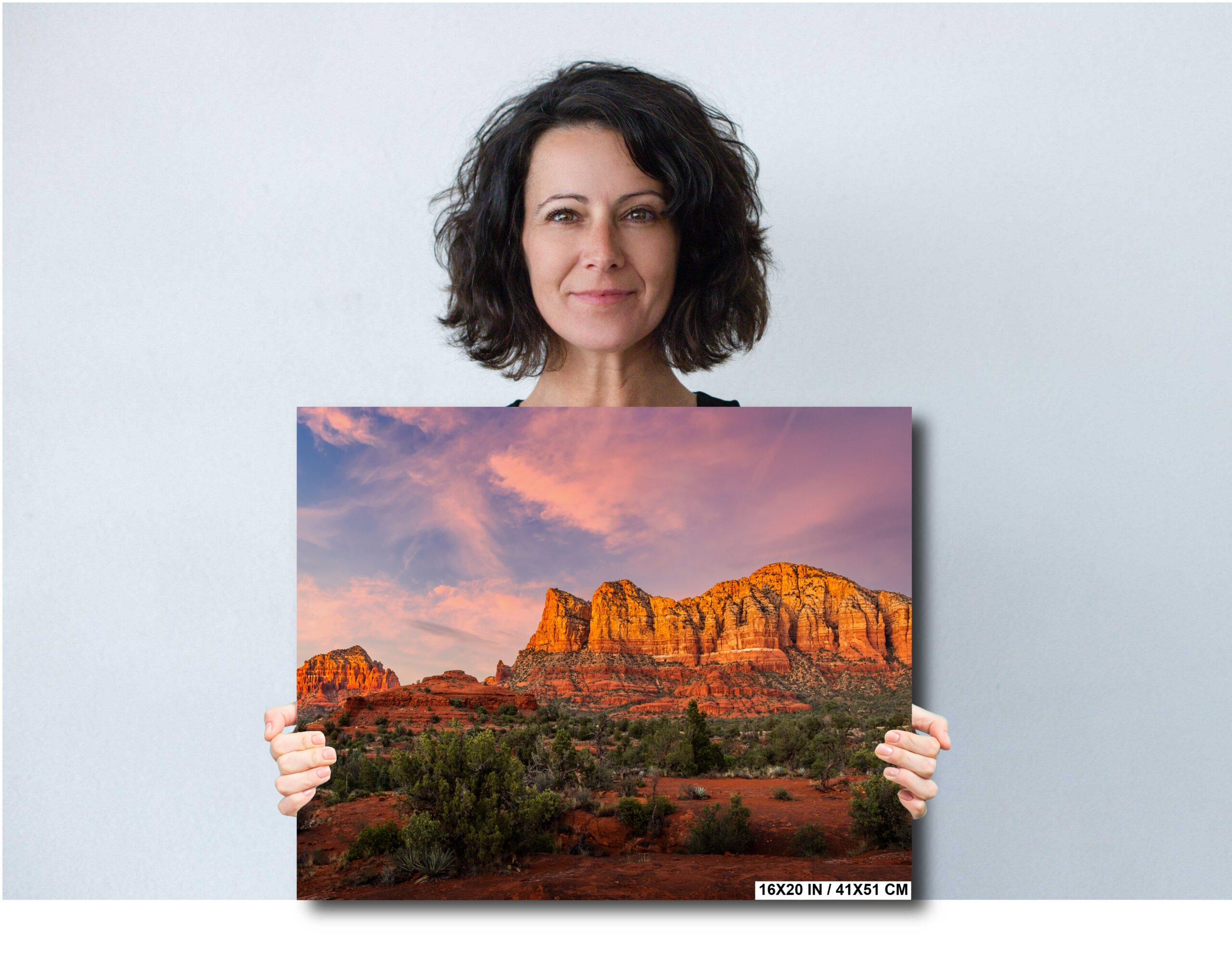 Resilient Red Majesty: Red Rock Crossing Wall Art Diagram