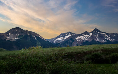 Snowcapped San Juan Mountains Sunset Panorama
