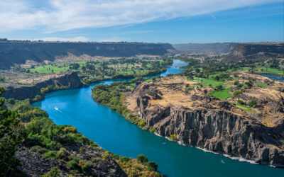 Snake River Serenity: Twin Falls Idaho Panorama