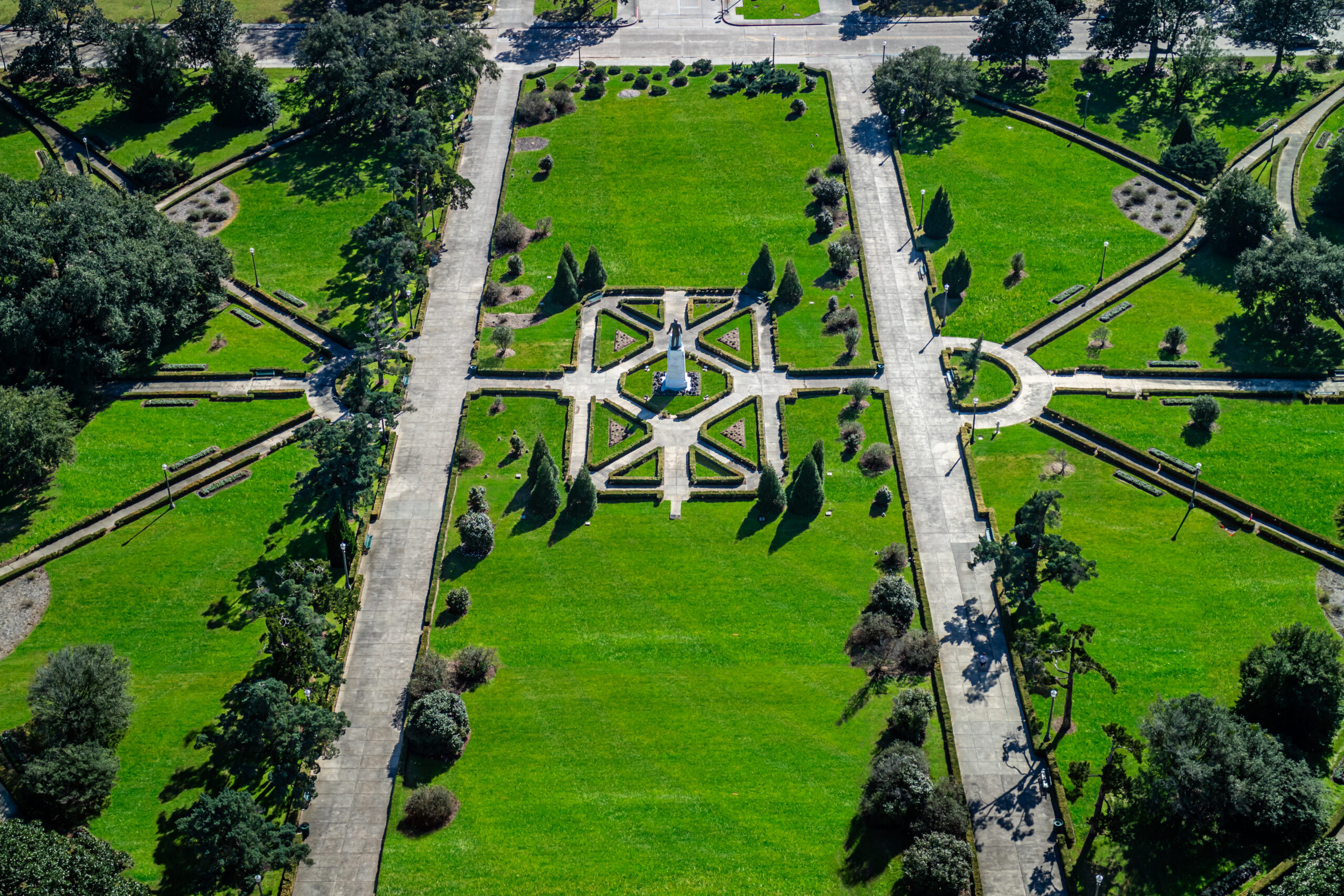 Baton Rouge Capitol Grounds: Observation Tower view from the Capitol
