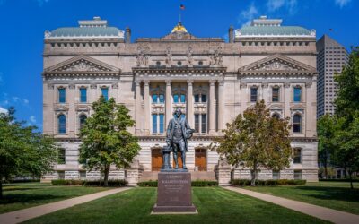Indianapolis Indiana Statehouse George Washington Statue
