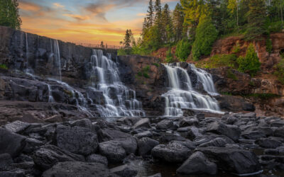 Gooseberry Falls Minnesota State Park Poster Upper Falls