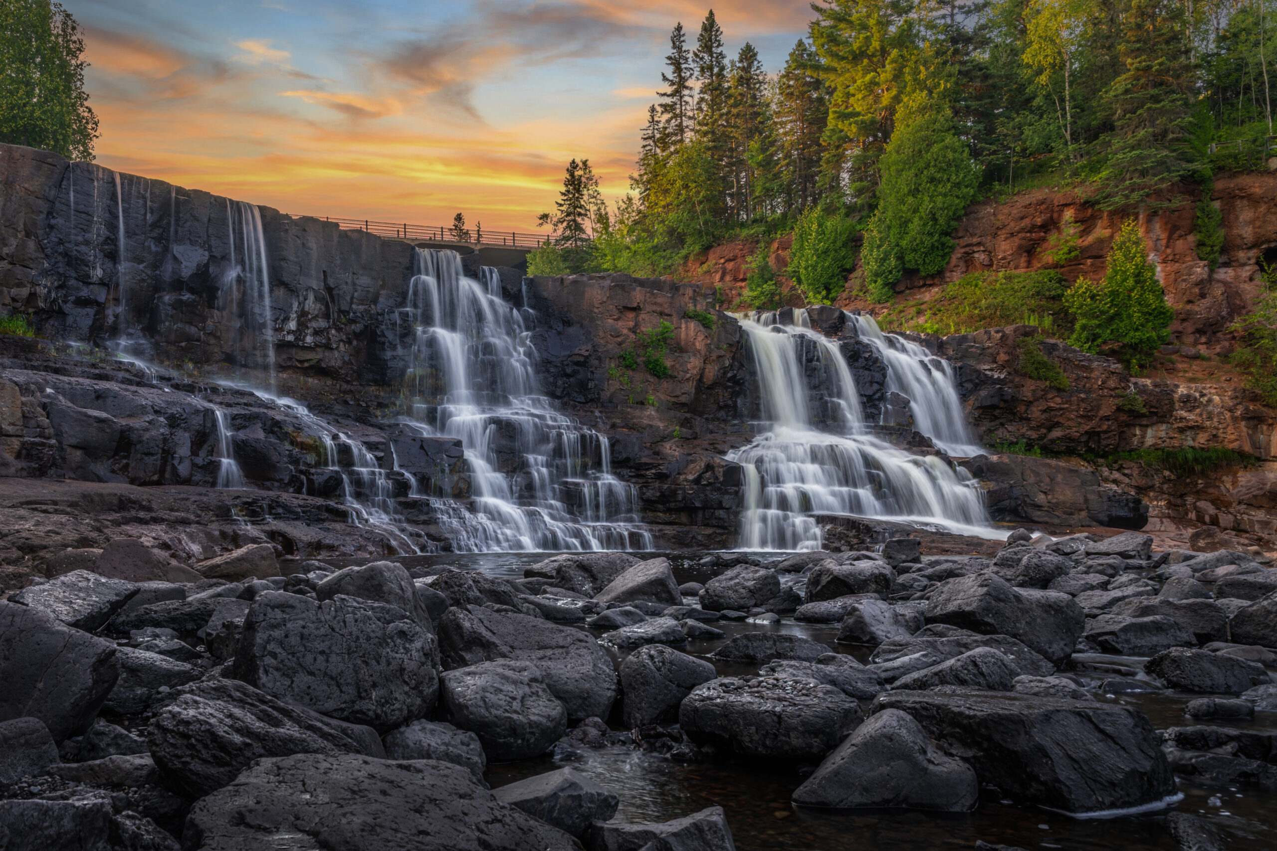 Gooseberry Falls Minnesota State Park Poster Upper Falls