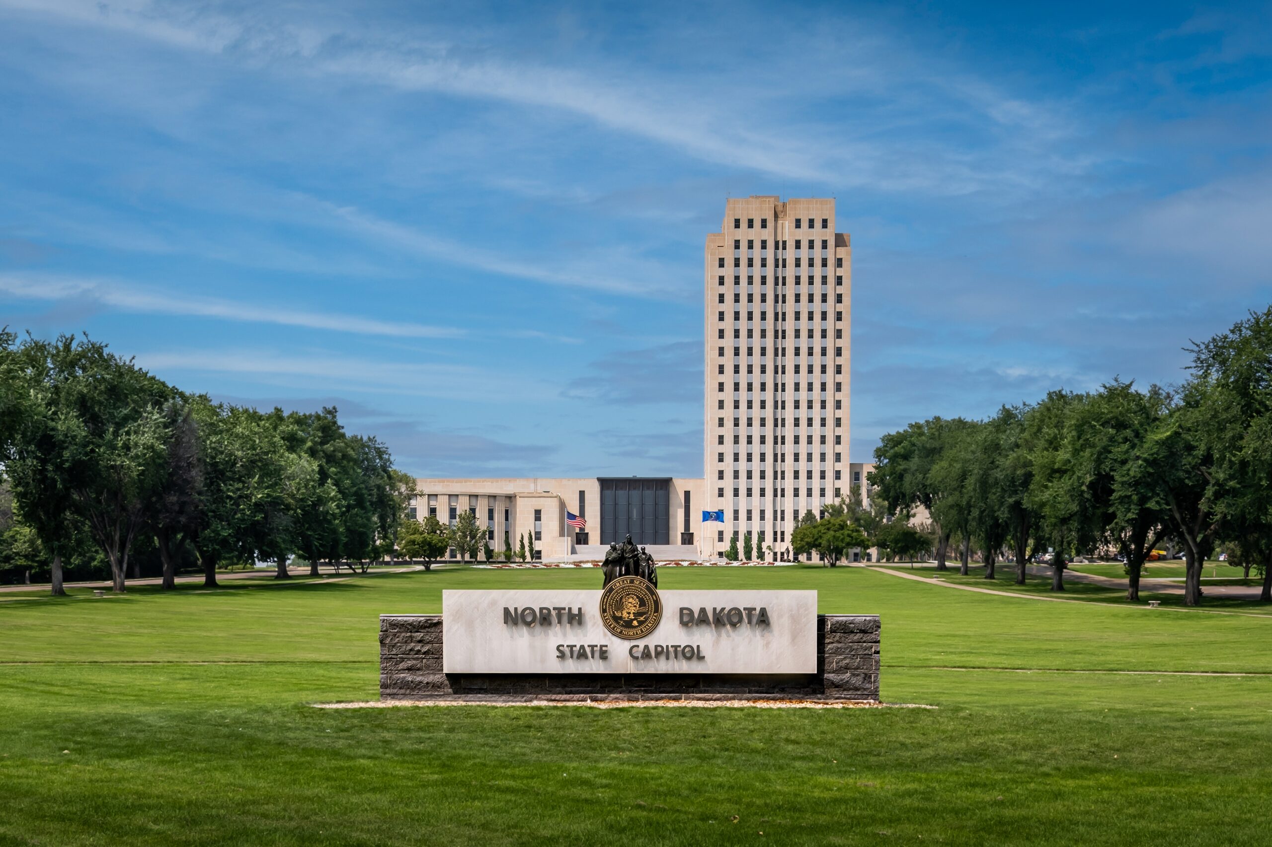 North Dakota State Capitol Bismarck Tower Landmark Government Building North Dakota State Capitol Bismarck Tower Landmark Government Building
