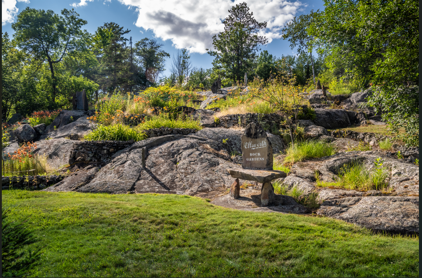 Voyageurs National Park Ellsworth Rock Gardens Stone Marker