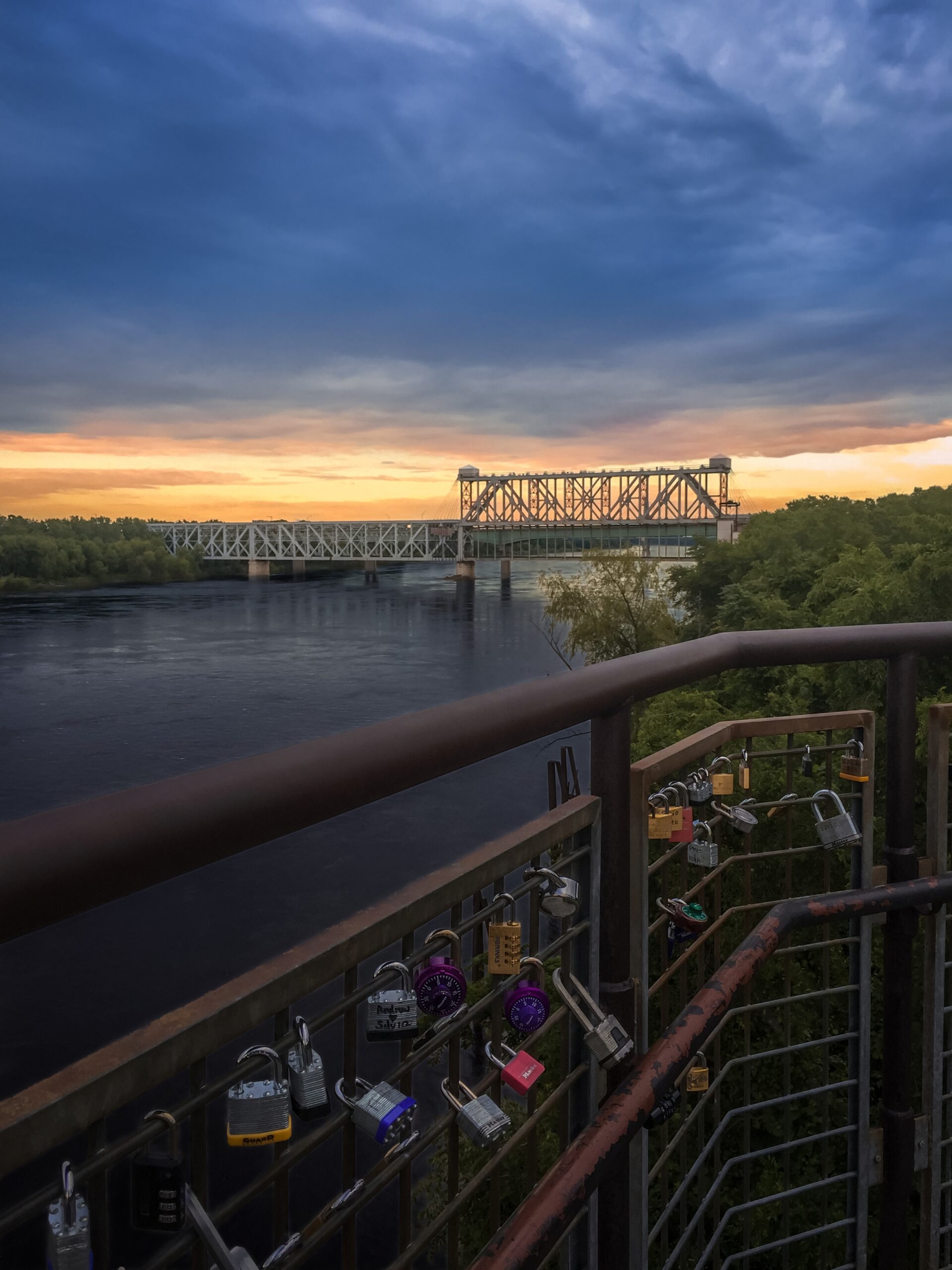 KC Locks of Love Over The Missouri River: Riverfront Heritage Trail