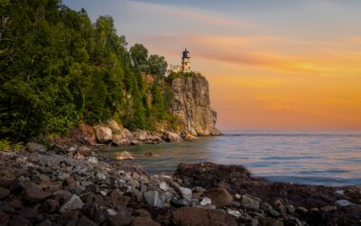 Golden Hour at Split Rock Lighthouse on Minnesota’s North Shore, Lake Superior