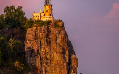 Minnesota’s Split Rock Lighthouse at Sunset North Shore