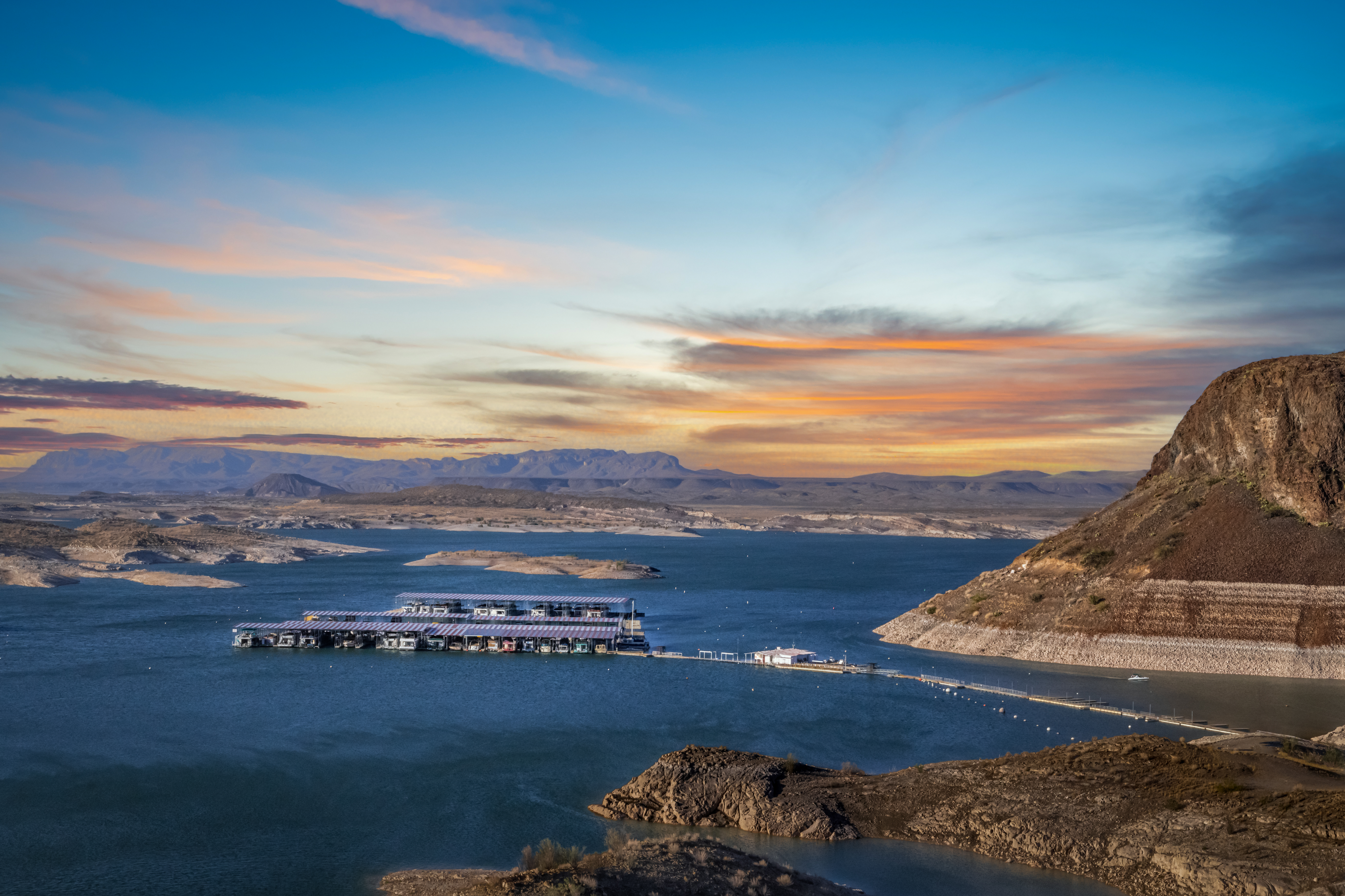 Elephant Butte Lake: Wall Art Print New Mexico Lake State Park