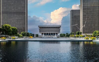 Albany Futuristic Plaza: New York State Museum Albany