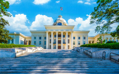 Montgomery Alabama State Capitol Front Staircase