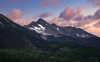 Telluride San Juan Mountains Sunset Peaks