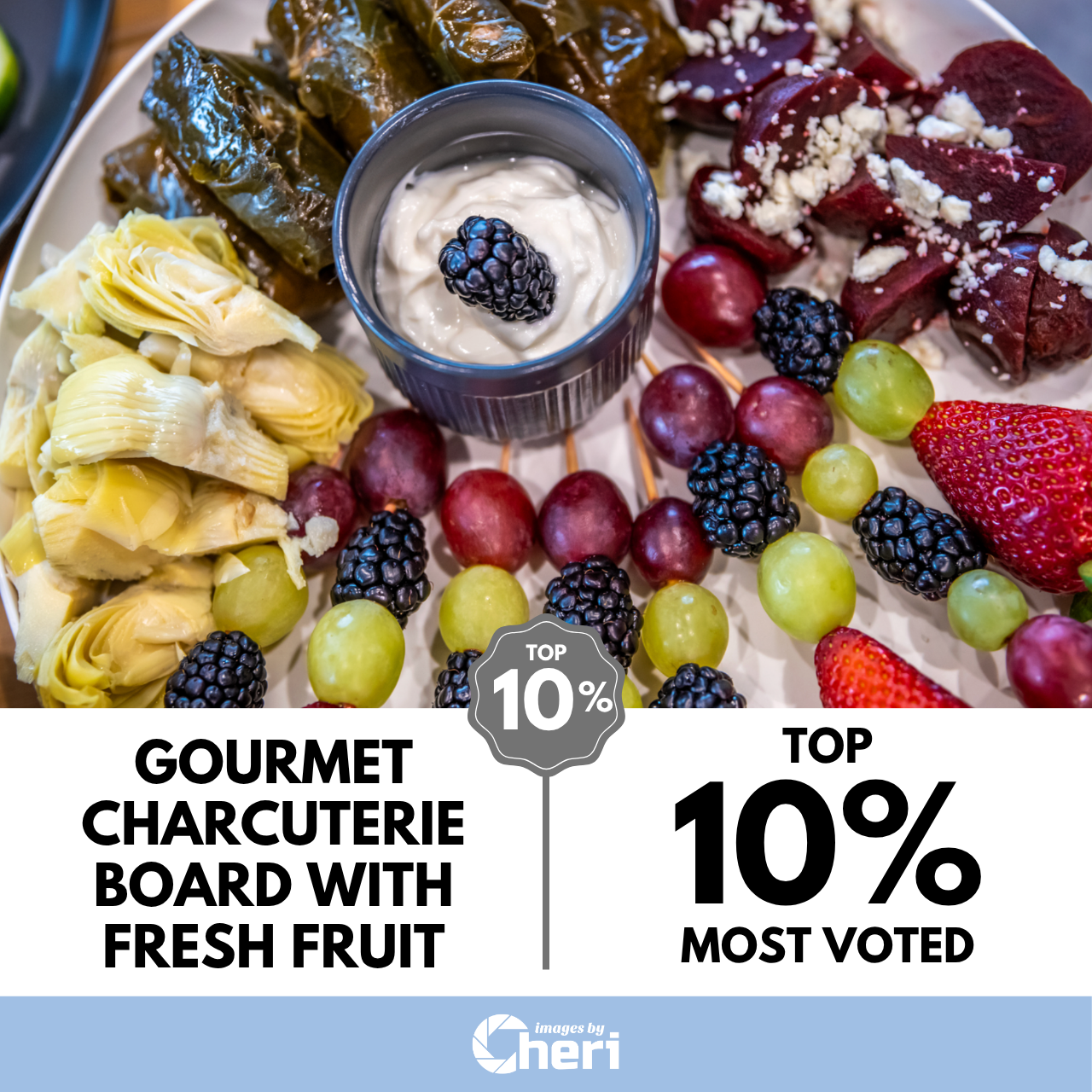 Gourmet Charcuterie Board with Fresh Fruit_Flavor Stories