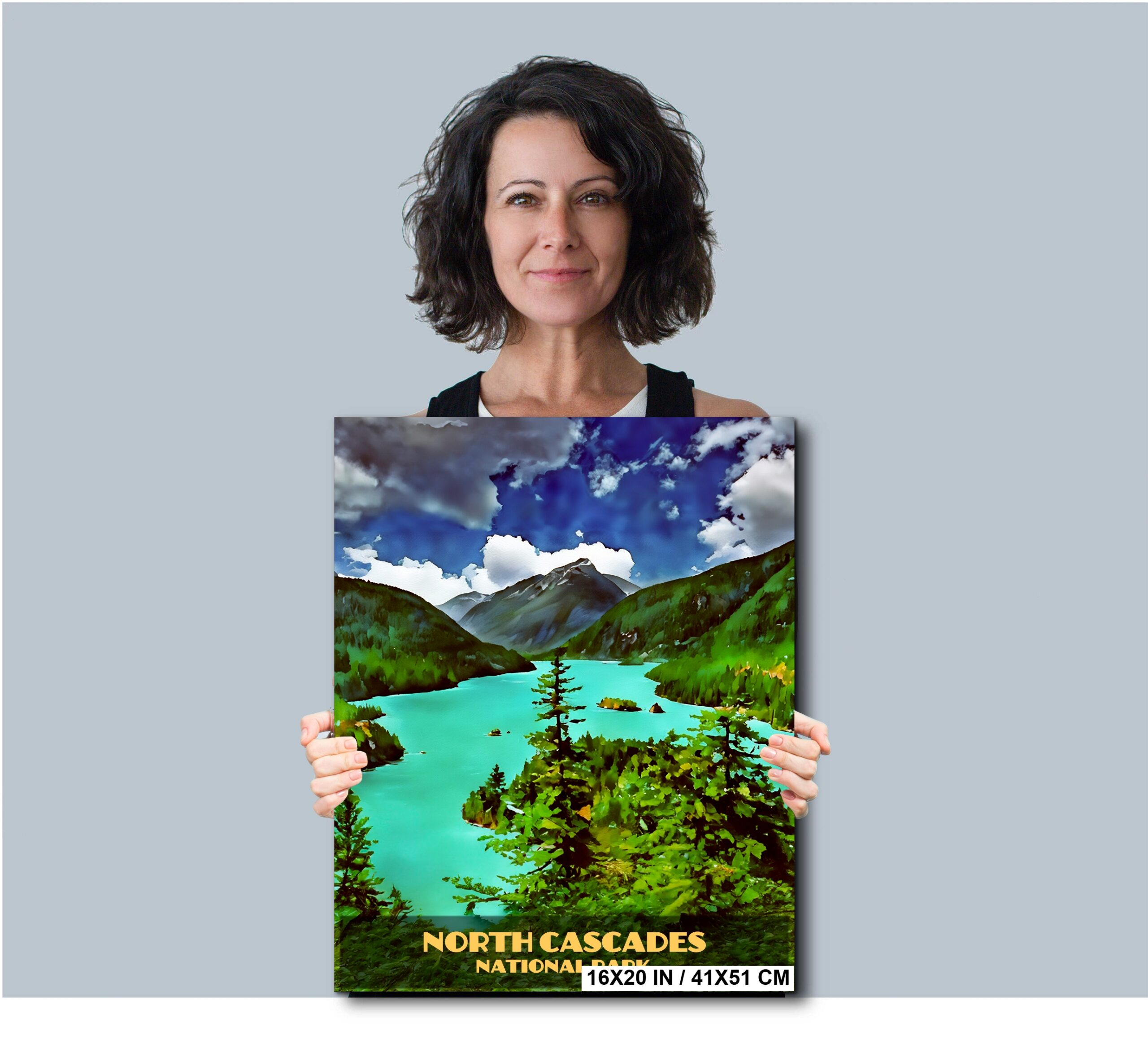 North Cascades National Park Poster Diagram North Cascades National Park Poster Diagram