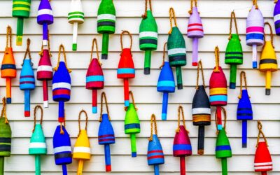 Colorful Lobster Buoys