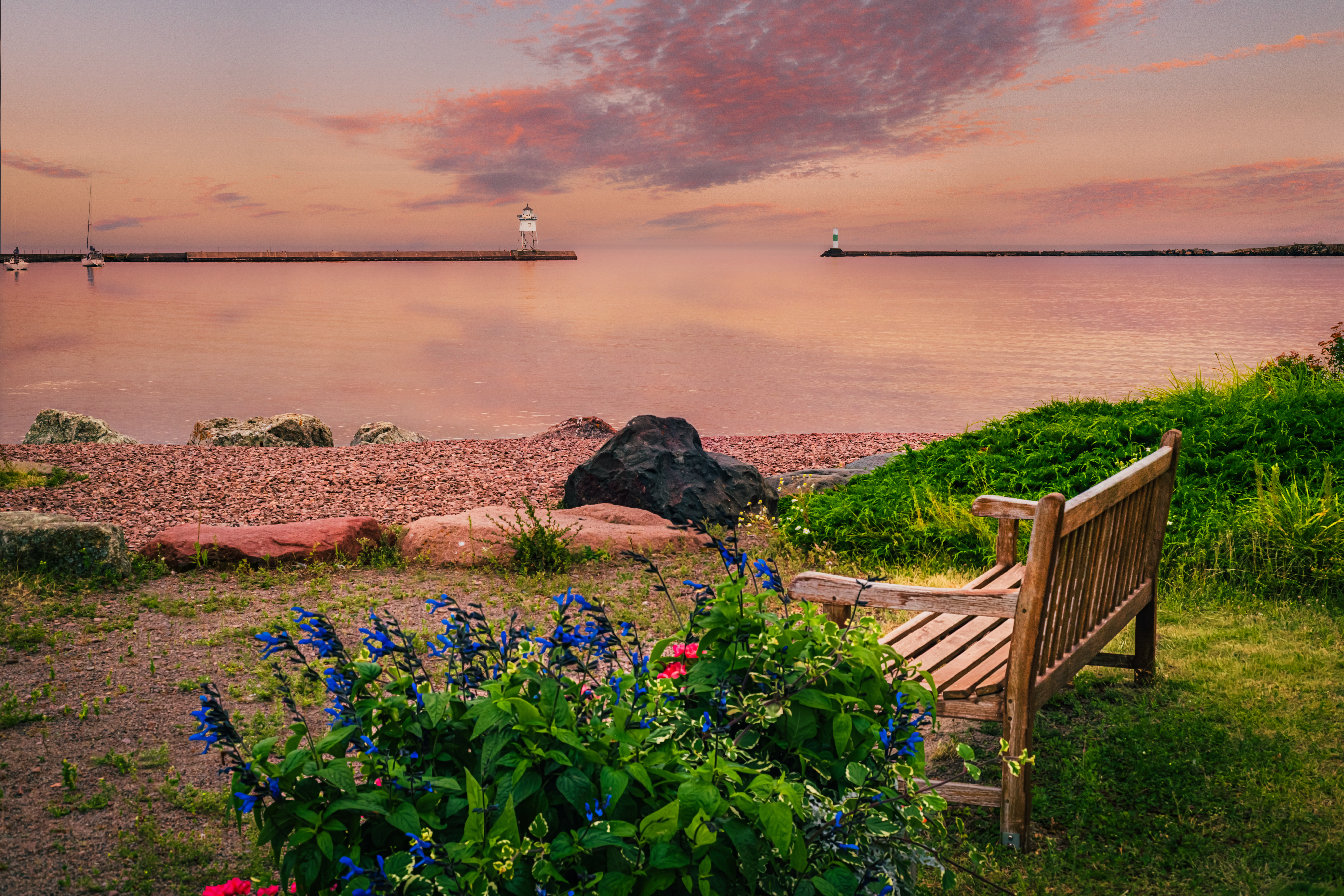 Grand Marais Minnesota Harbor Sunrise Grand Marais Minnesota Harbor Sunrise