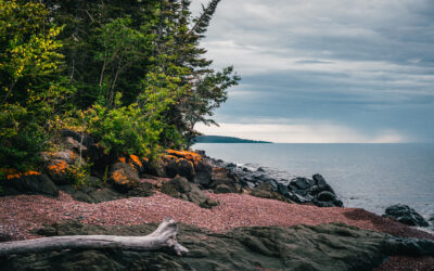 Rocky Lake Superior Shoreline at Grand Portage Minnesota