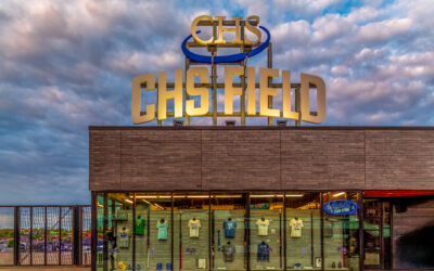 Vintage CHS Field Sign Under Stormy Skies
