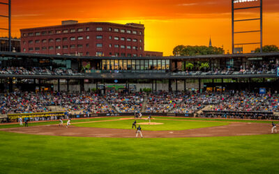 Golden Hour Baseball at CHS Field St. Paul Minnesota