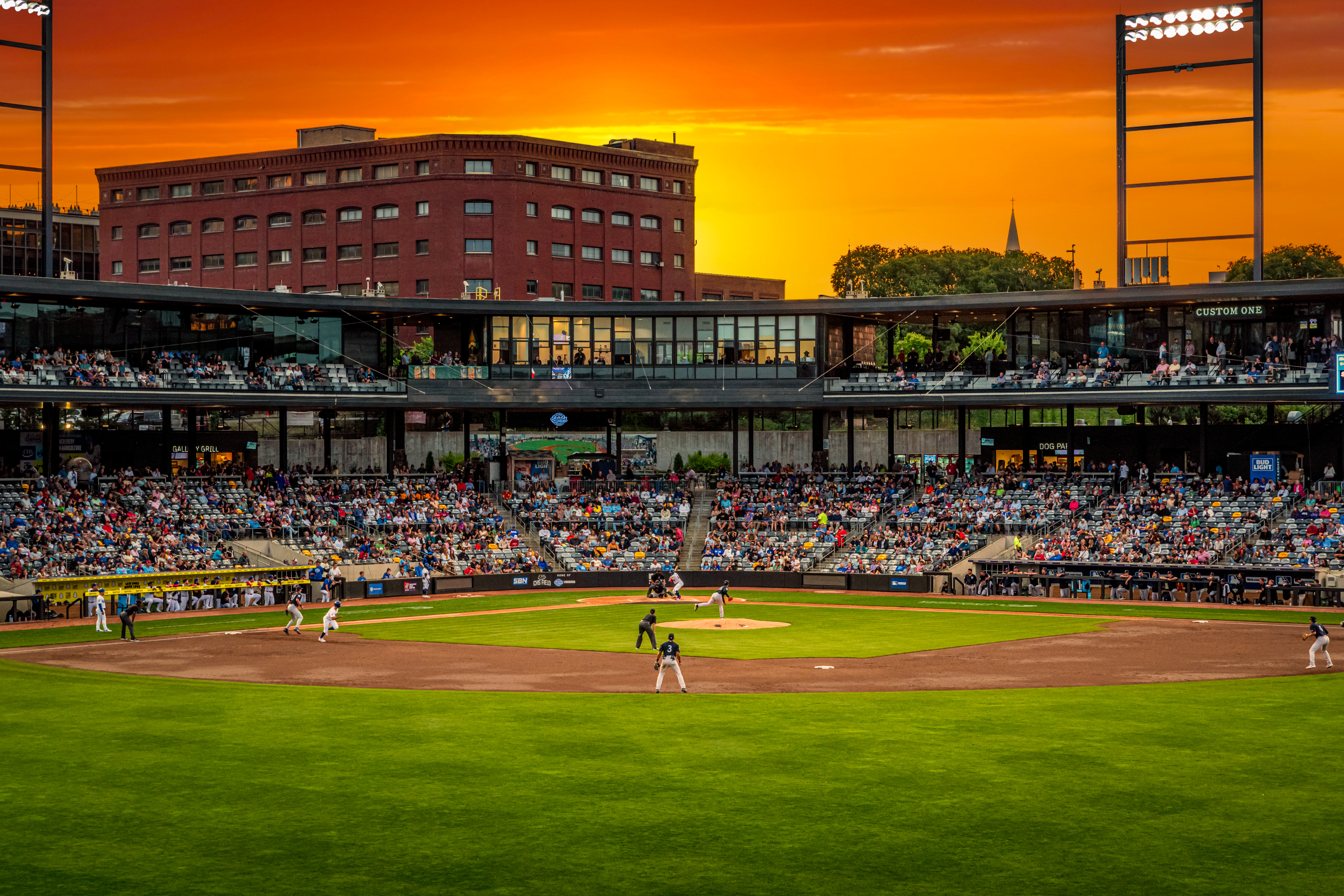 Golden Hour Baseball at CHS Field St. Paul Minnesota Golden Hour Baseball at CHS Field St. Paul Minnesota