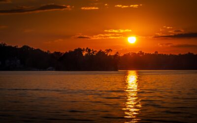 Moments Before Sundown on Lake Keowee South Carolina