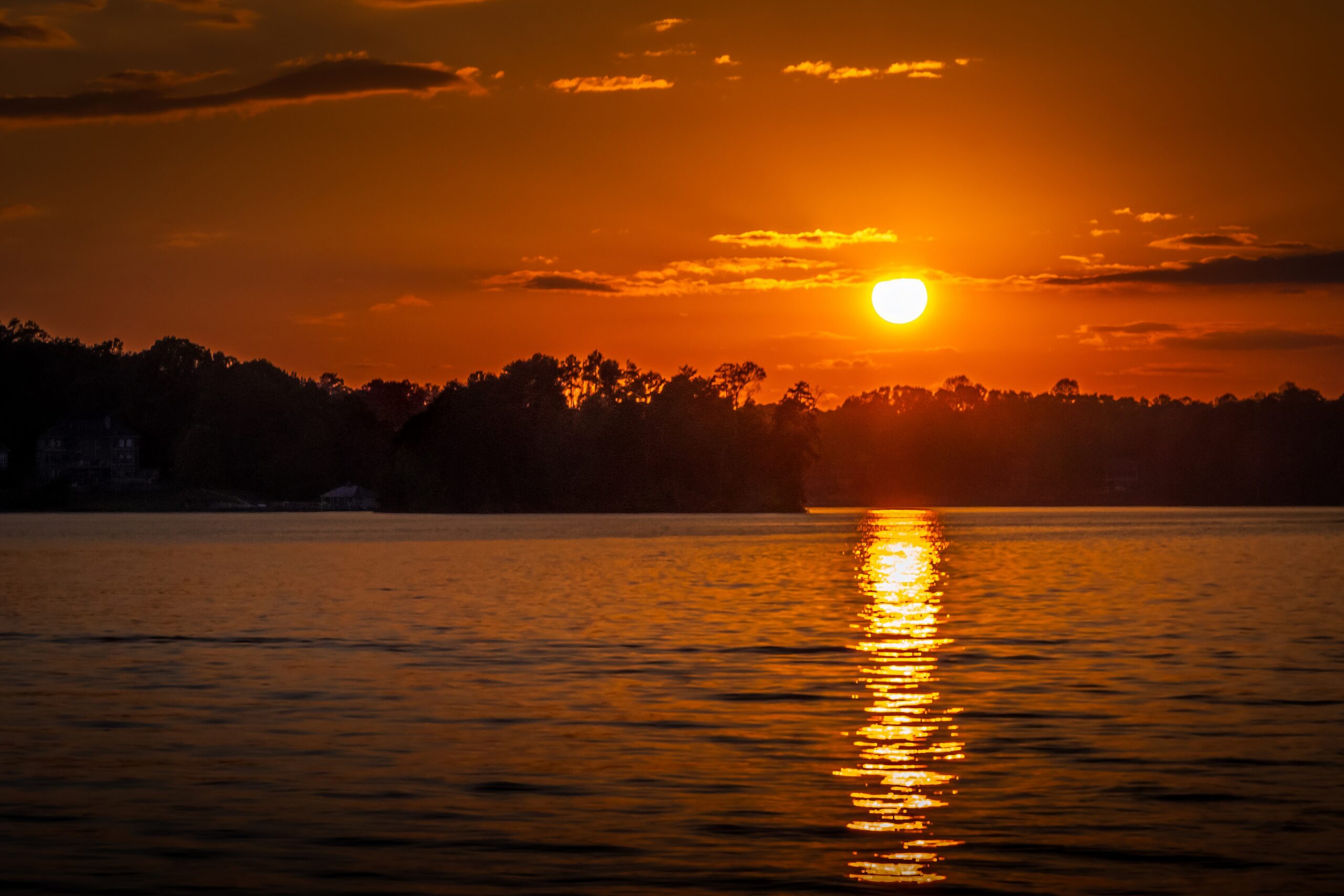 Moments Before Sundown on Lake Keowee South Carolina Moments Before Sundown on Lake Keowee South Carolina