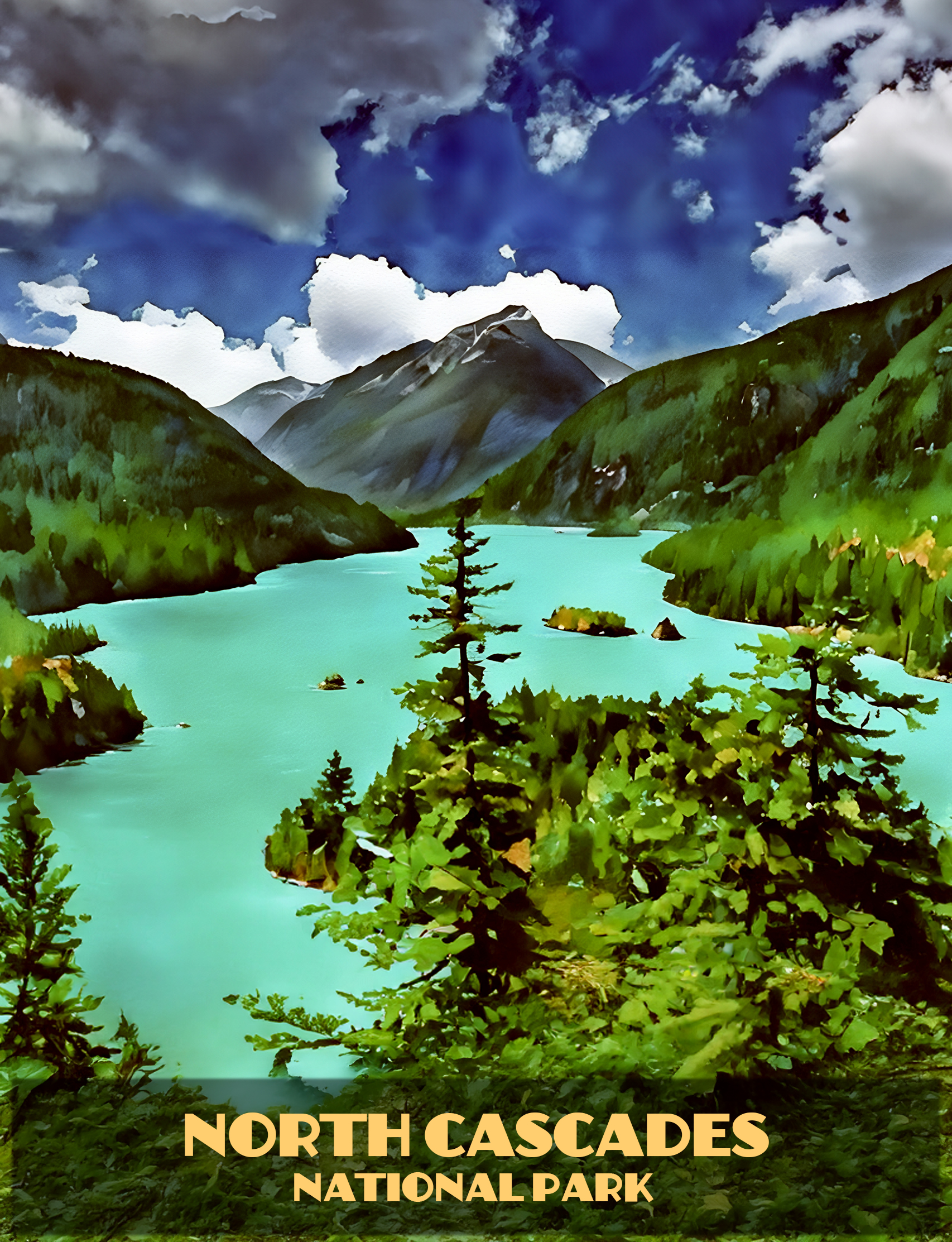 North Cascades National Park Poster North Cascades National Park Poster