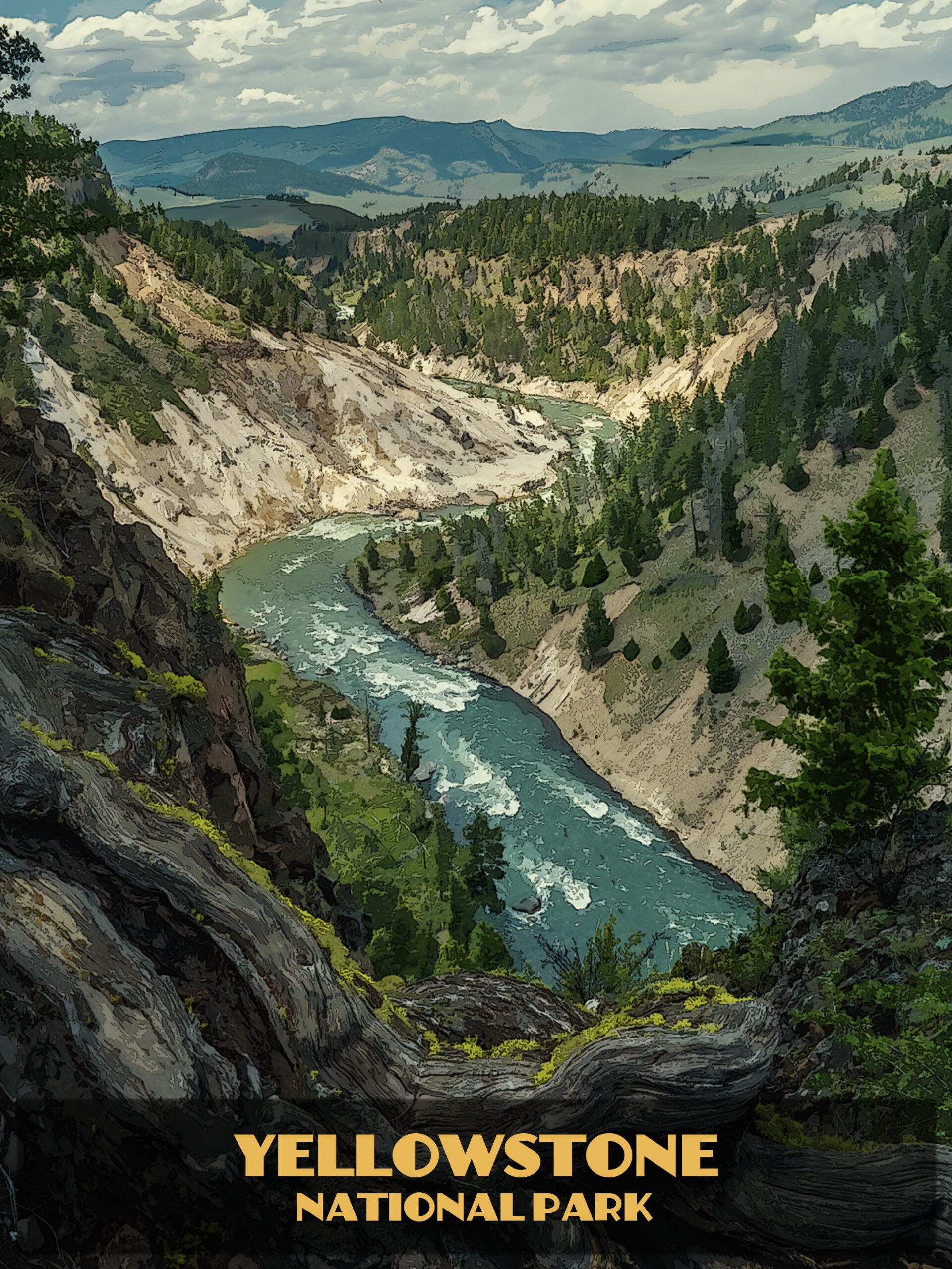 Calcite Springs Overlook Poster Calcite Springs Overlook Poster