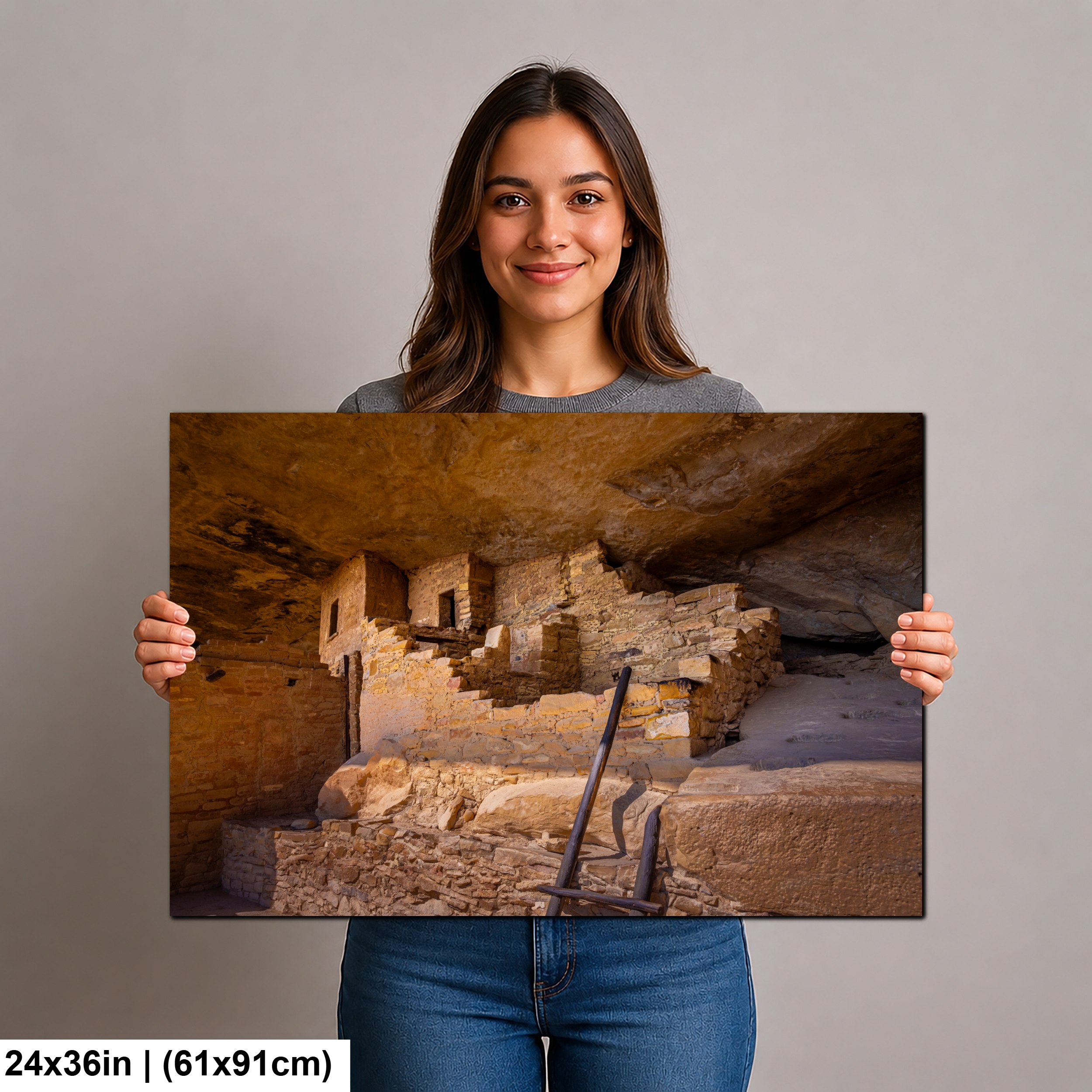 Ancient Cliff Dwelling at Mesa Verde National Park Diagram