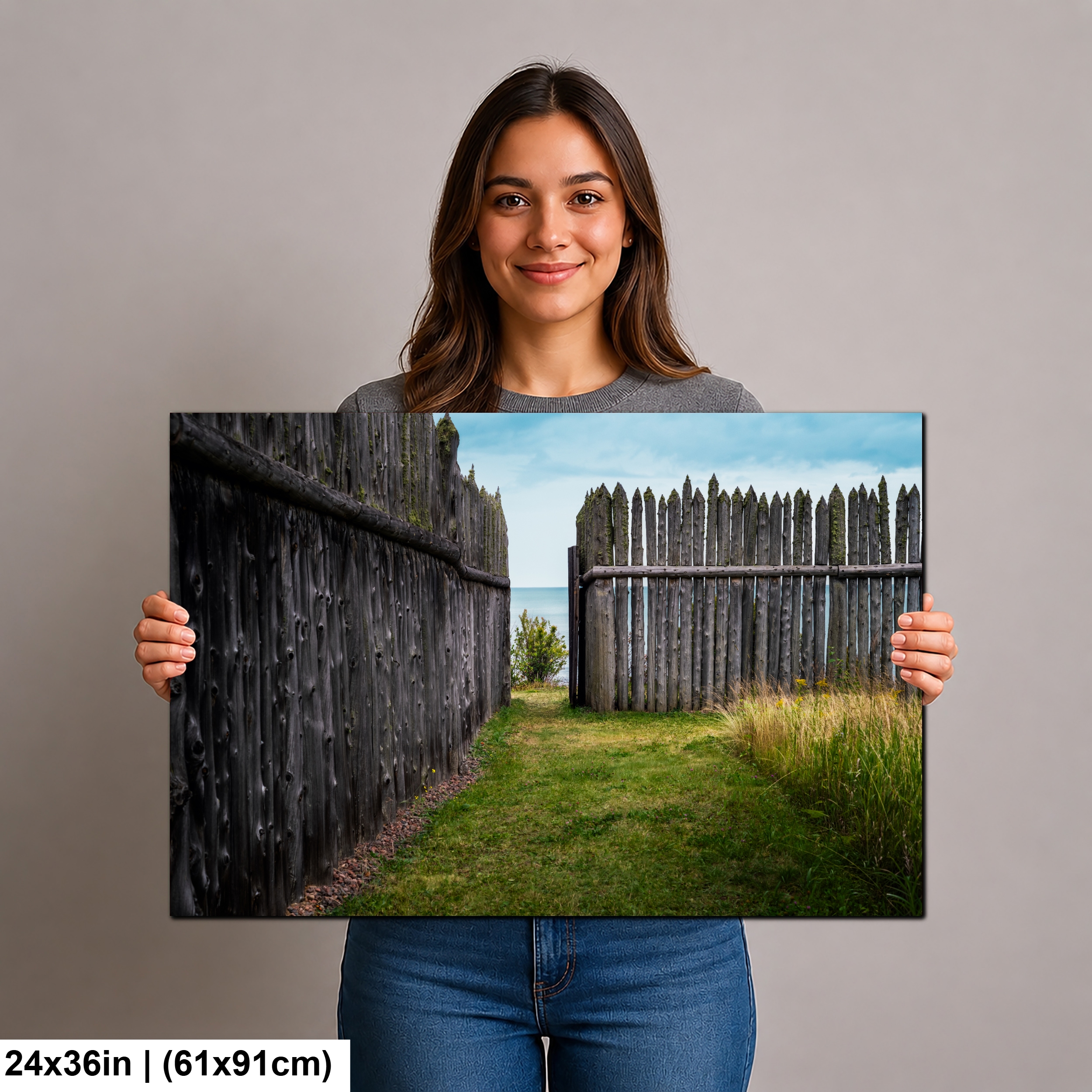 Historic Wooden Fort Gate on Lake Superior Diagram Historic Wooden Fort Gate on Lake Superior Diagram
