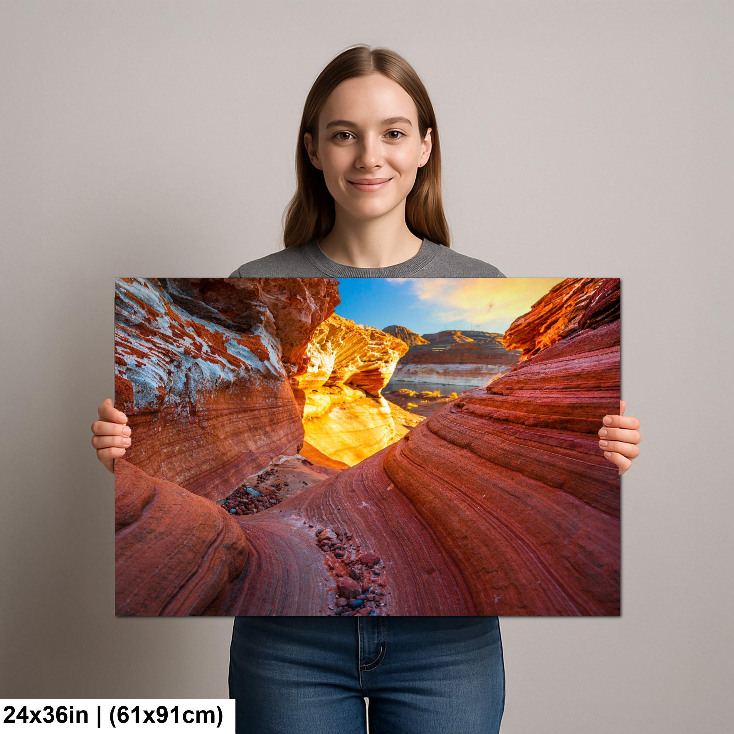 Lake Powell Golden Sandstone Glow Page Arizona Photography Print, Southwest Canyon Wall Art Diagram Lake Powell Golden Sandstone Glow Page Arizona Photography Print, Southwest Canyon Wall Art Diagram