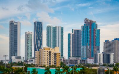 Downtown Miami Blue Hour High-Rise Skyline