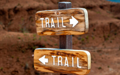 Rustic Trail Signs Devils Tower Wyoming