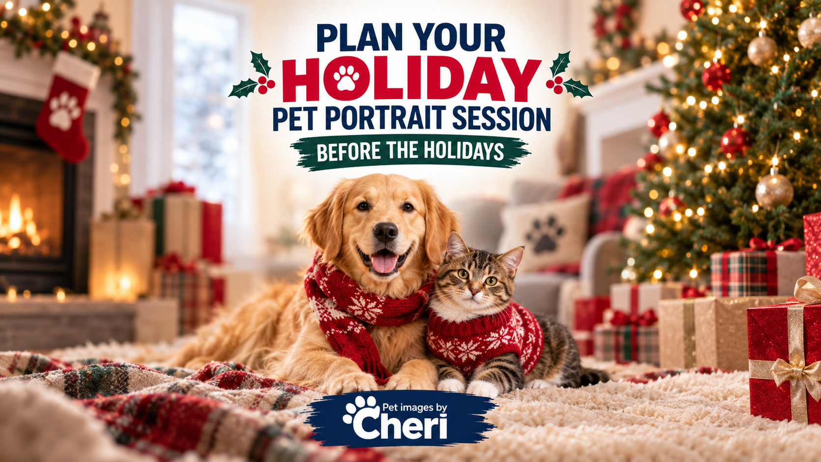 Plan Your Holiday Pet Portrait Session Before the Holidays