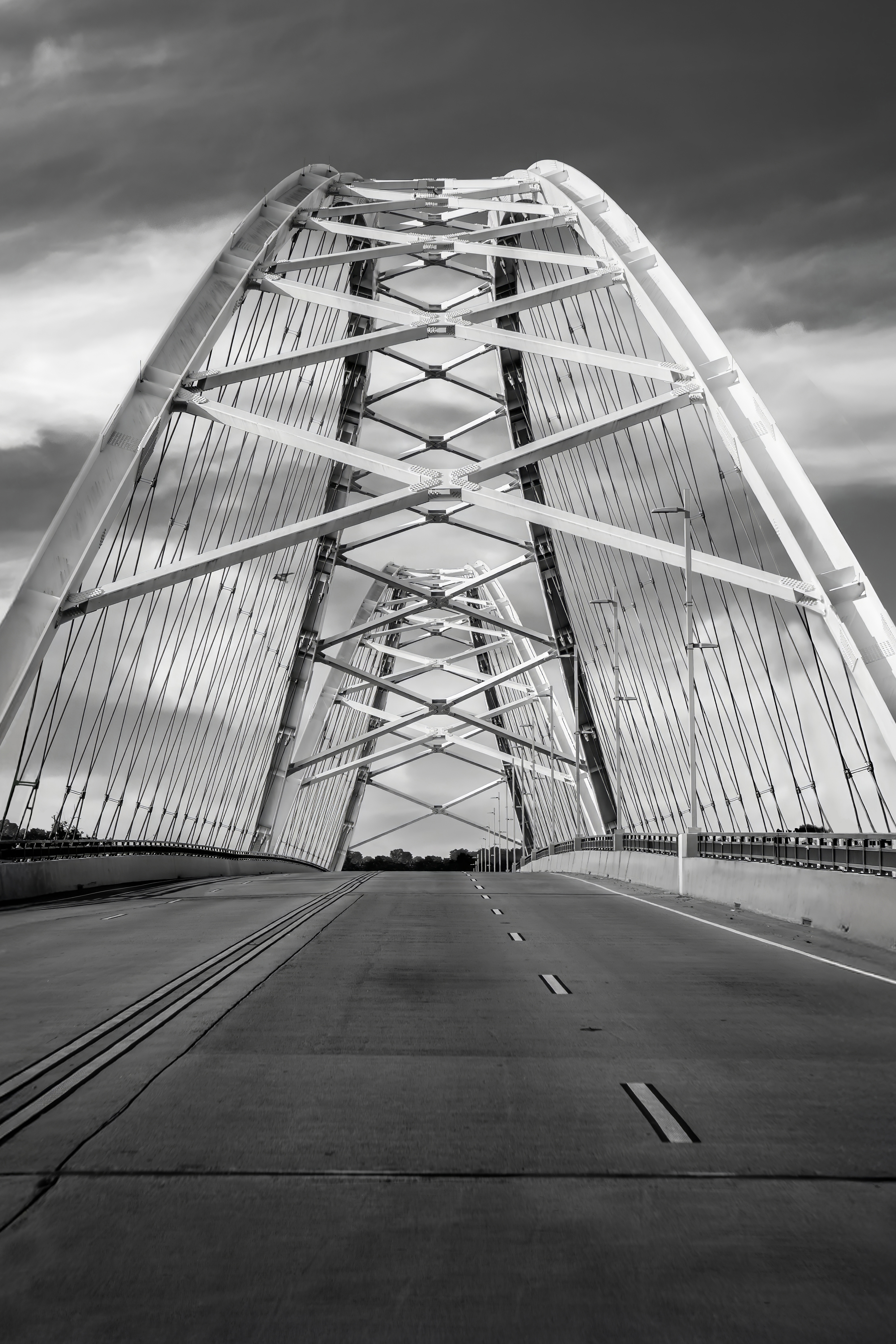 Broadway Bridge: Little Rock Arkansas Black and White Arch Photo Wall Art Broadway Bridge: Little Rock Arkansas Black and White Arch Photo Wall Art
