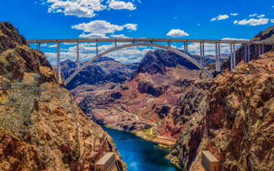 Hoover Dam Bridge Overlook, Nevada Arizona Border, Modern Engineering